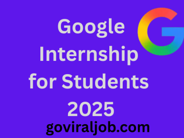 Google Internship for Students 2025