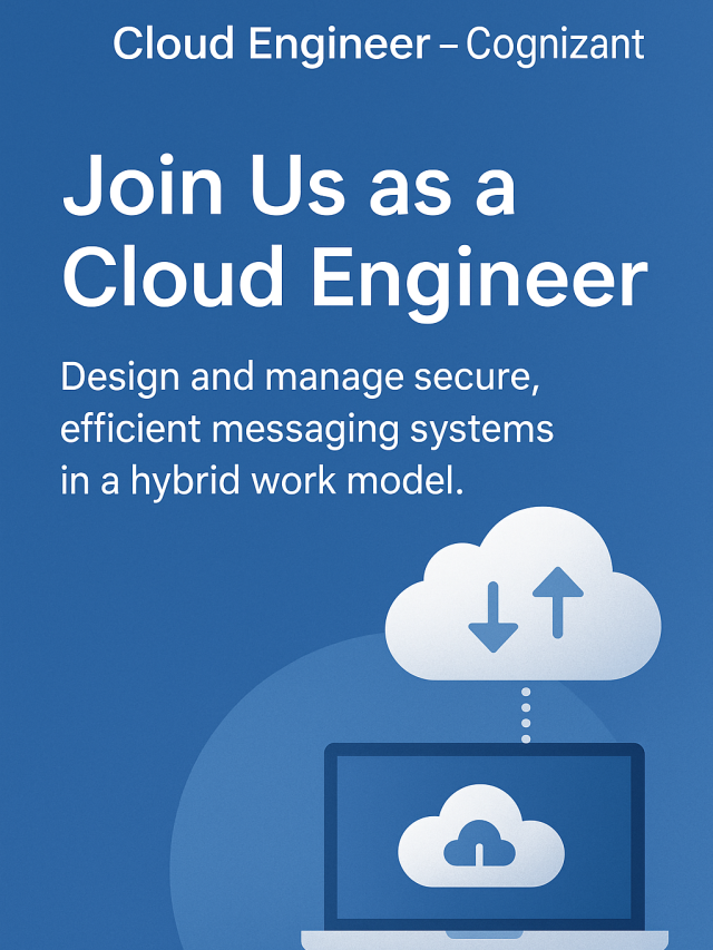 Join Us as a Cloud Engineer
