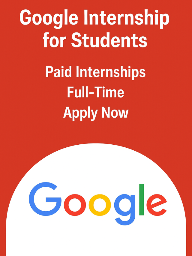 Google Internship Advertisement Slide