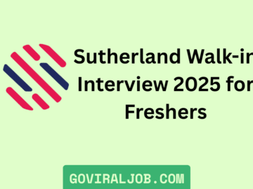 Sutherland Walk-in Interview 2025 for Freshers